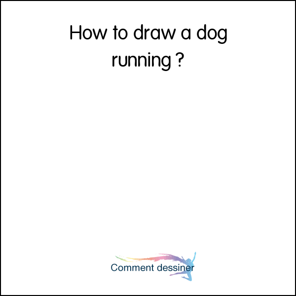 How to draw a dog running